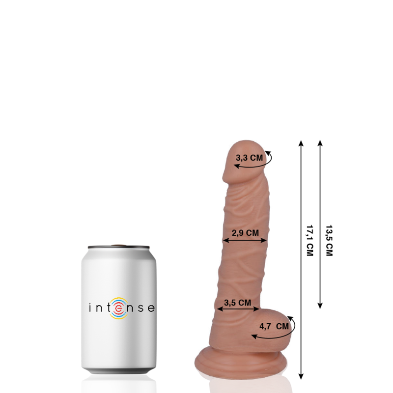 MR INTENSE - 7 REALISTIC COCK 17.1 CM -O- 2.9 CM - Amore24