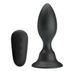 MR PLAY - ANAL PLUG WITH VIBRATION BLACK REMOTE CONTROL - Amore24
