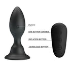 MR PLAY - ANAL PLUG WITH VIBRATION BLACK REMOTE CONTROL - Amore24