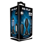 MR PLAY - ANAL PLUG WITH VIBRATION BLACK REMOTE CONTROL - Amore24