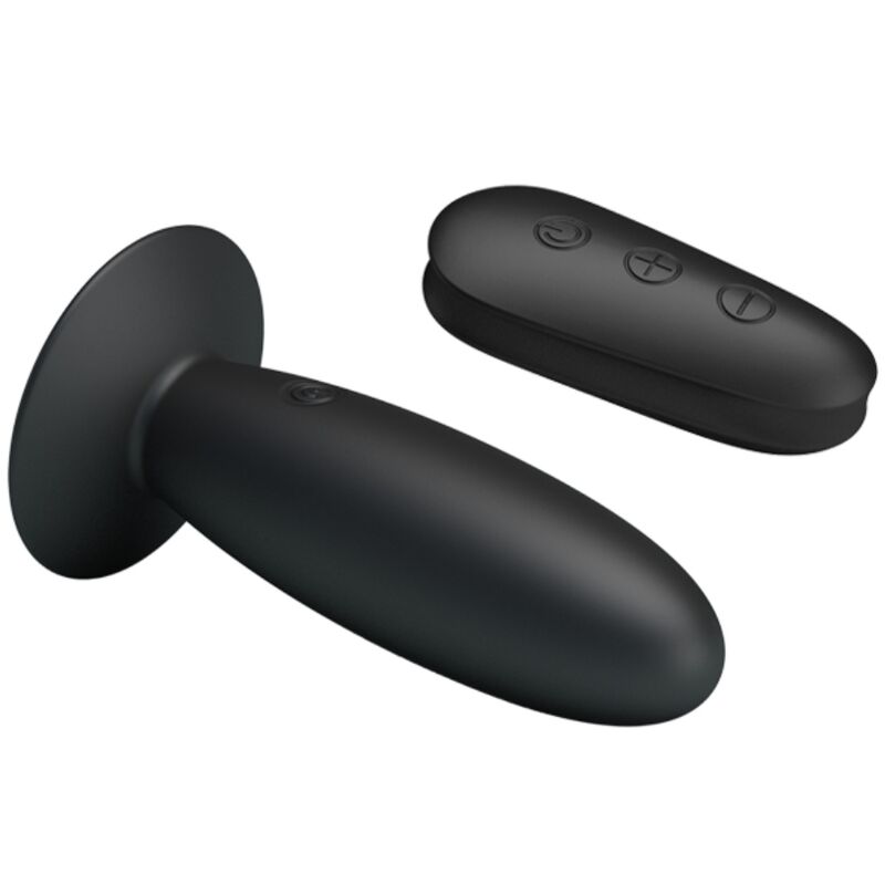 MR PLAY - ANAL PLUG WITH VIBRATION BLACK REMOTE CONTROL - Amore24