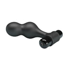 MR PLAY - BLACK SILICONE VIBRATOR ANAL PLUG - Amore24