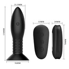 MR PLAY - PLUG WITH BLACK ROTATING BALLS REMOTE CONTROL - Amore24