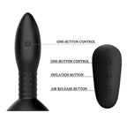 MR PLAY - PLUG WITH BLACK ROTATING BALLS REMOTE CONTROL - Amore24