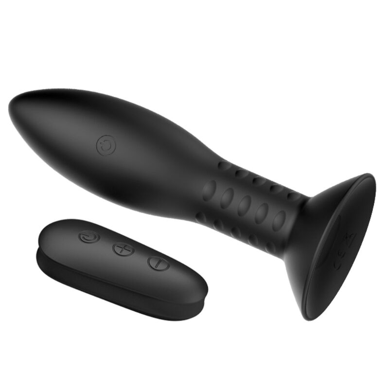 MR PLAY - PLUG WITH BLACK ROTATING BALLS REMOTE CONTROL - Amore24