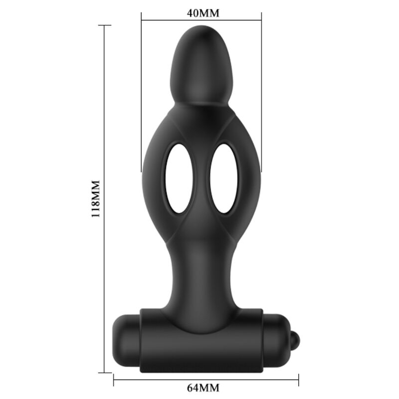 MR PLAY - SILICONE ANAL PLUG WITH VIBRATION - Amore24