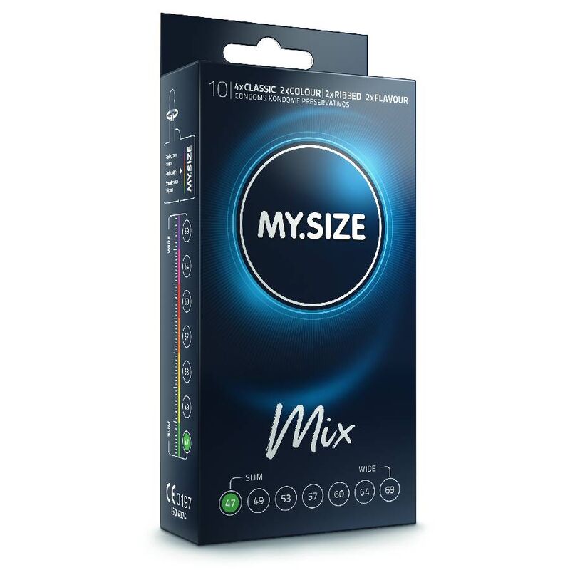 MY SIZE - MIX CONDOMS 47 MM 10 UNITS - Amore24