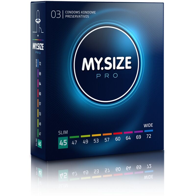 MY SIZE - PRO CONDOMS 45 MM 3 UNITS - Amore24