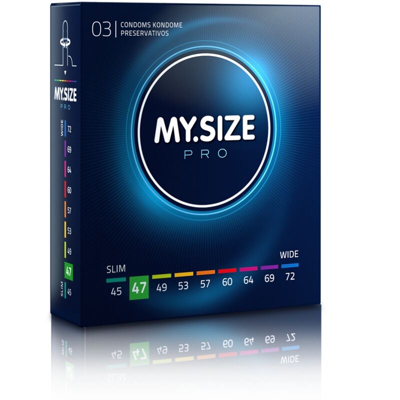 MY SIZE - PRO CONDOMS 47 MM 3 UNITS - Amore24