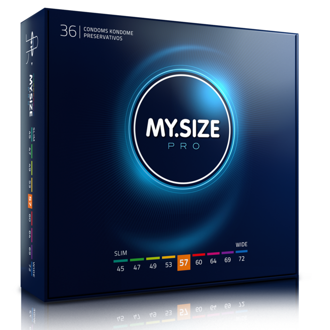 MY SIZE - PRO CONDOMS 57 MM 36 UNITS - Amore24