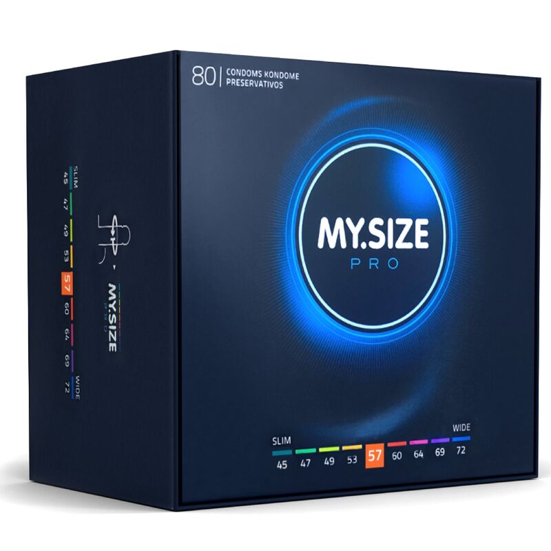 MY SIZE - PRO CONDOMS 57 MM 80 UNITS - Amore24