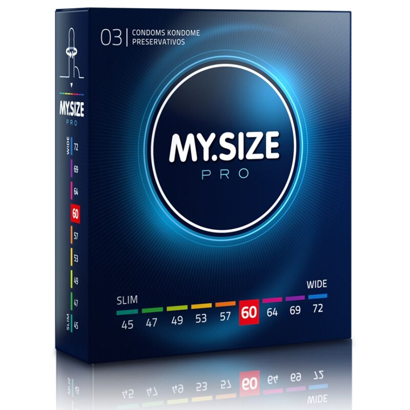 MY SIZE - PRO CONDOMS 60 MM 3 UNITS - Amore24