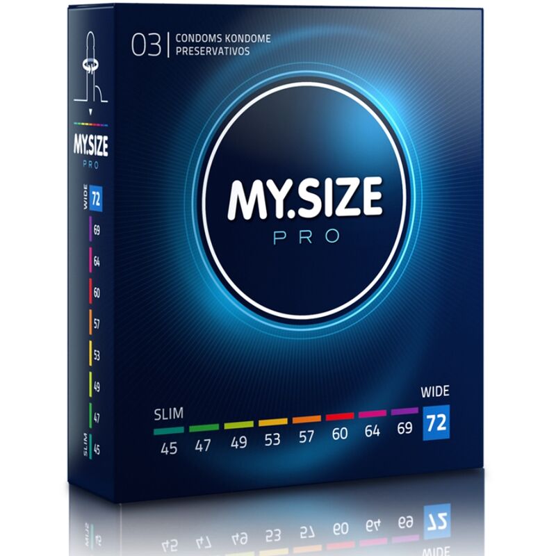 MY SIZE - PRO CONDOMS 72 MM 3 UNITS - Amore24