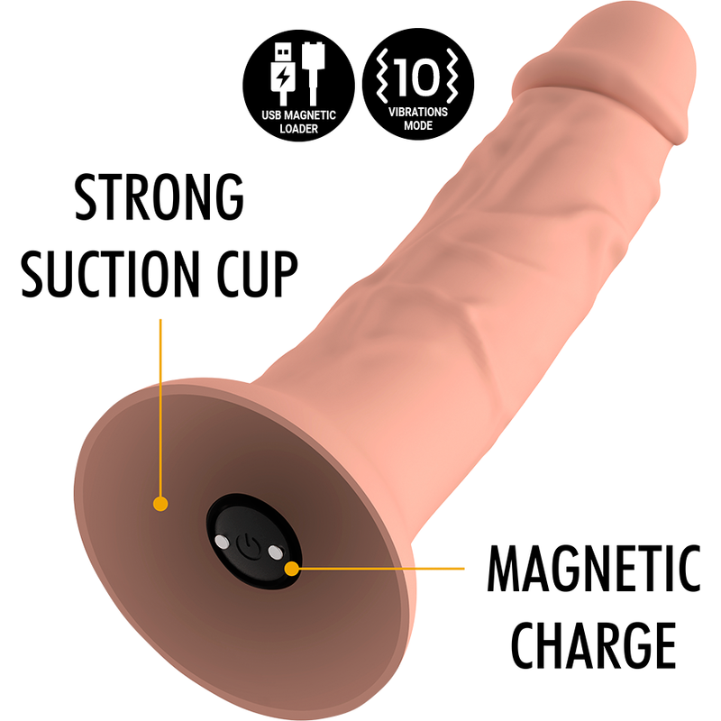 MYTHOLOGY - ASHER ORIGINAL DILDO M - VIBRATOR COMPATIBLE WITH WATCHME WIRELESS TECHNOLOGY - Amore24