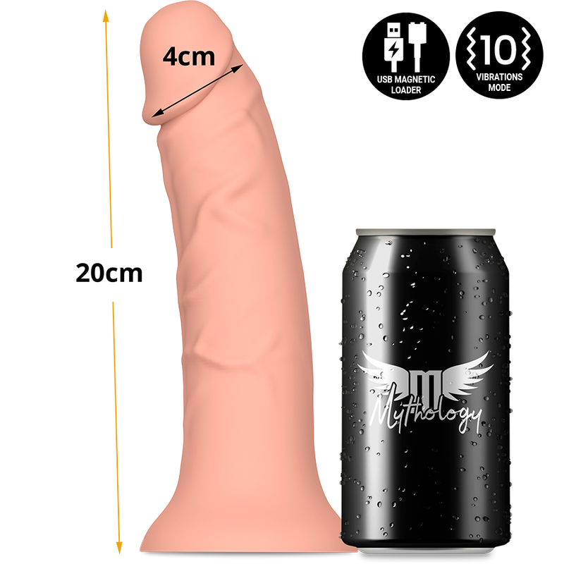 MYTHOLOGY - ASHER ORIGINAL DILDO M - VIBRATOR COMPATIBLE WITH WATCHME WIRELESS TECHNOLOGY - Amore24