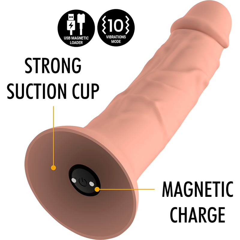 MYTHOLOGY - ASHER ORIGINAL DILDO S - VIBRATOR COMPATIBLE WITH WATCHME WIRELESS TECHNOLOGY - Amore24