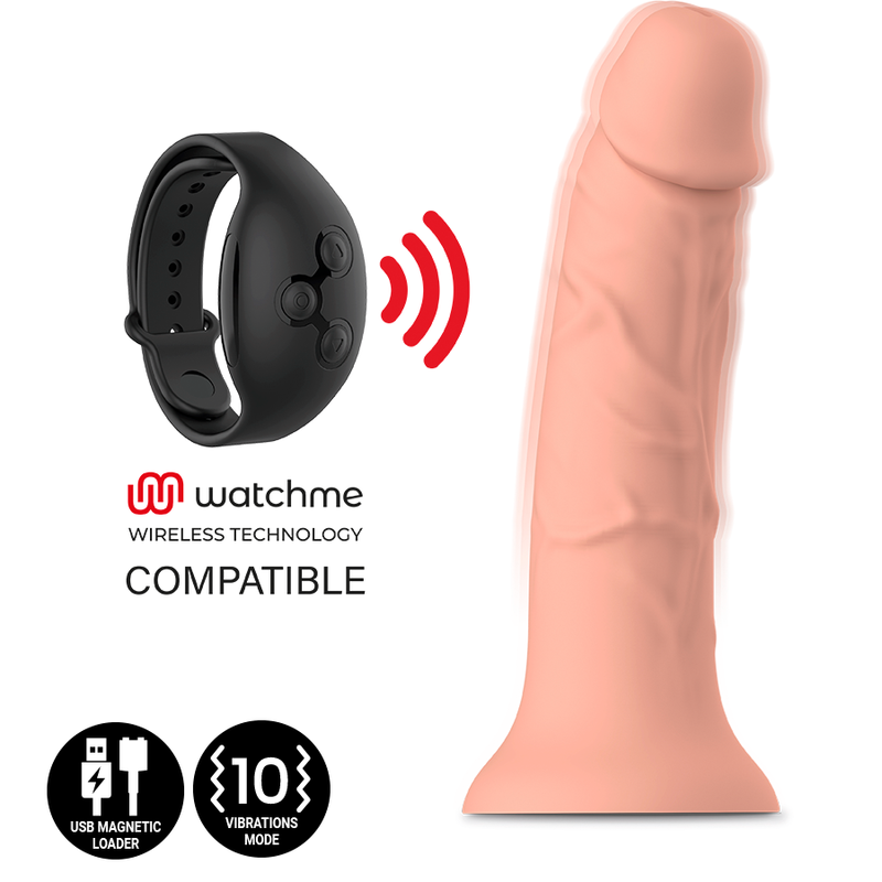 MYTHOLOGY - ASHER ORIGINAL DILDO S - VIBRATOR COMPATIBLE WITH WATCHME WIRELESS TECHNOLOGY - Amore24