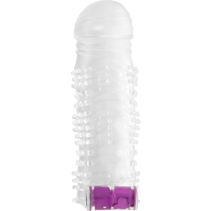 OHMAMA - TEXTURED PENIS SHEATH WITH VIBRATING BULLET - Amore24