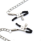 OHMAMA FETISH BLACK BALL GAG WITH NIPPLE CLAMPS - Amore24