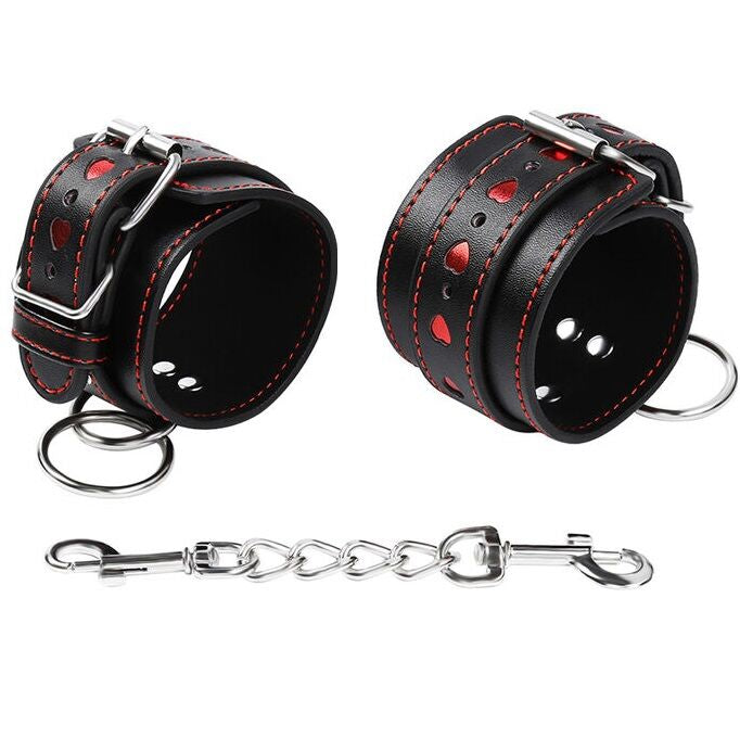 OHMAMA FETISH - HEART INLAID HANDCUFFS - Amore24