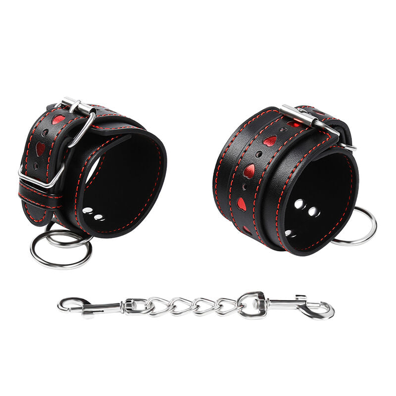 OHMAMA FETISH - HEART INLAID HANDCUFFS - Amore24