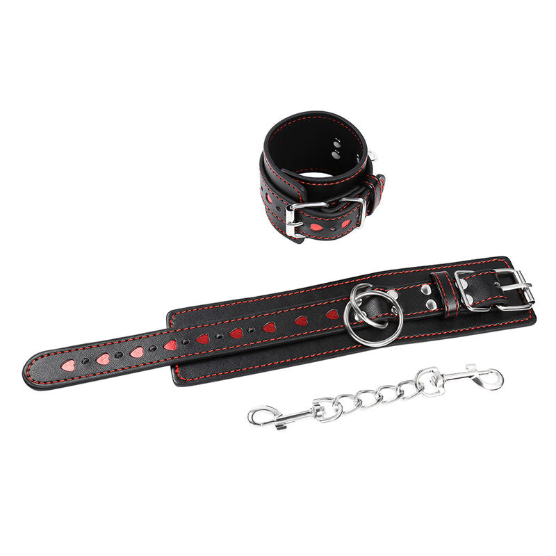 OHMAMA FETISH - HEART INLAID HANDCUFFS - Amore24