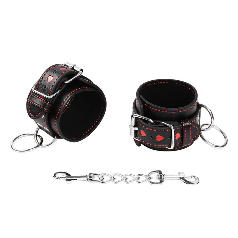OHMAMA FETISH - HEART INLAID HANDCUFFS - Amore24