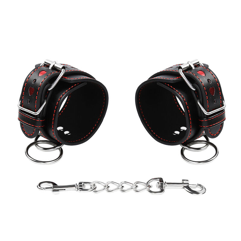 OHMAMA FETISH - HEART INLAID HANDCUFFS - Amore24