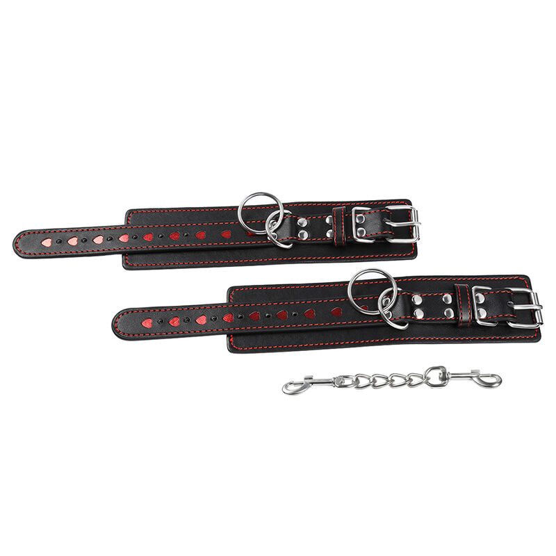 OHMAMA FETISH - HEART INLAID HANDCUFFS - Amore24