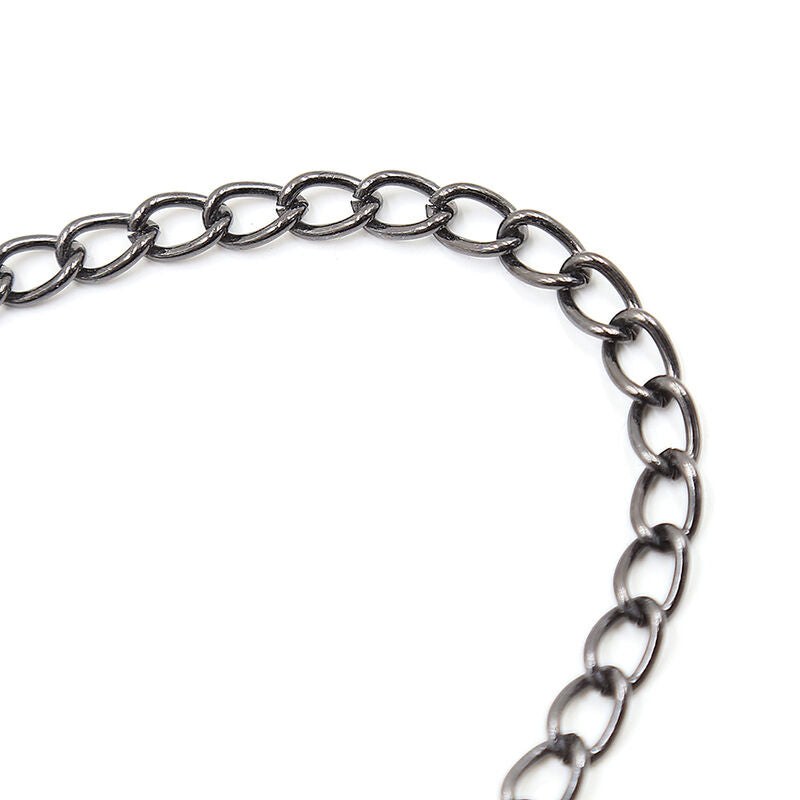 OHMAMA FETISH - METAL CLAMPS WITH BLACK CHAIN - Amore24
