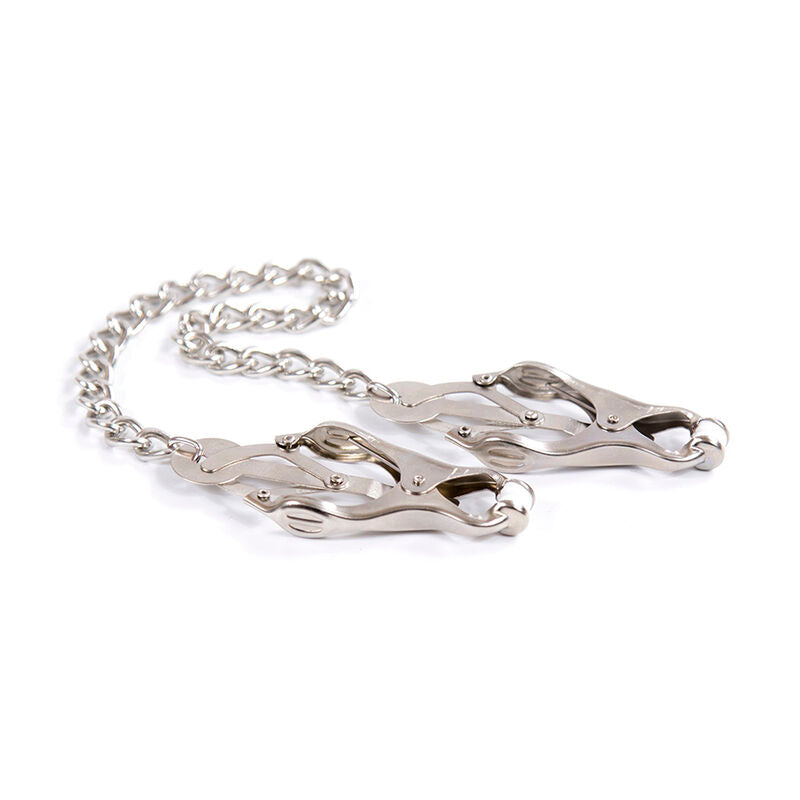 OHMAMA FETISH - METAL CLAMPS WITH CHAIN - Amore24