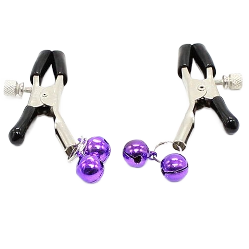OHMAMA FETISH - NIPPLE Clamps WITH LILAC BELL - Amore24