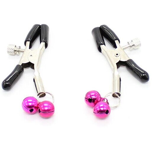 OHMAMA FETISH - NIPPLE CLAMPS WITH PINK BELL - Amore24
