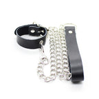 OHMAMA FETISH - PENIS NECKLACE AND LEATHER STRAP WITH METAL CHAIN - Amore24