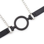 OHMAMA FETISH - RING GAG WITH CHAINS AND NIPPLE CLAMPS - Amore24