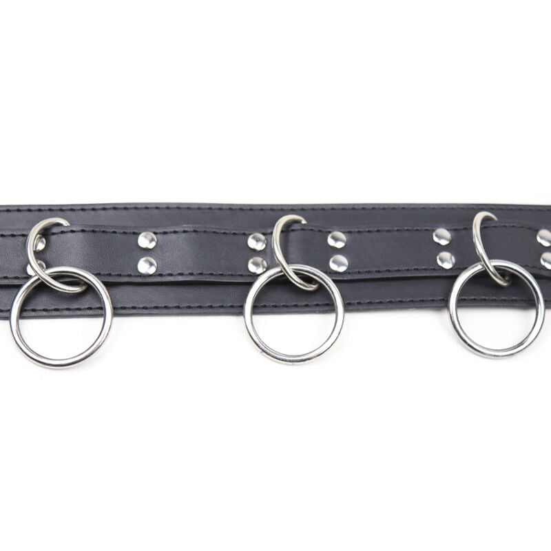 OHMAMA FETISH - SUBMISSION NECKLACE WITH 3 RINGS - Amore24