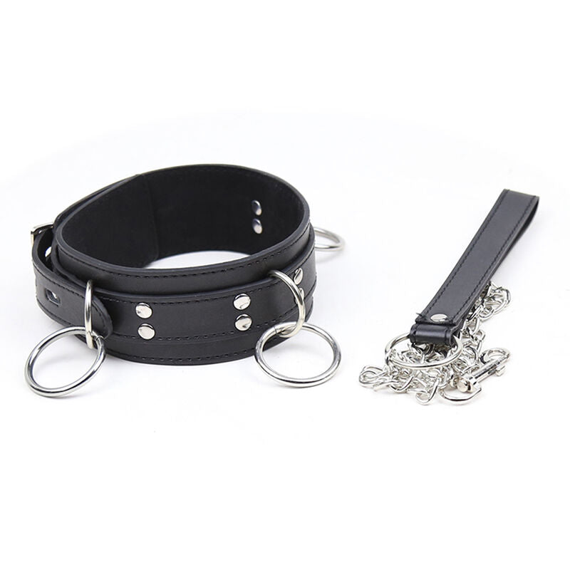 OHMAMA FETISH - SUBMISSION NECKLACE WITH 3 RINGS - Amore24