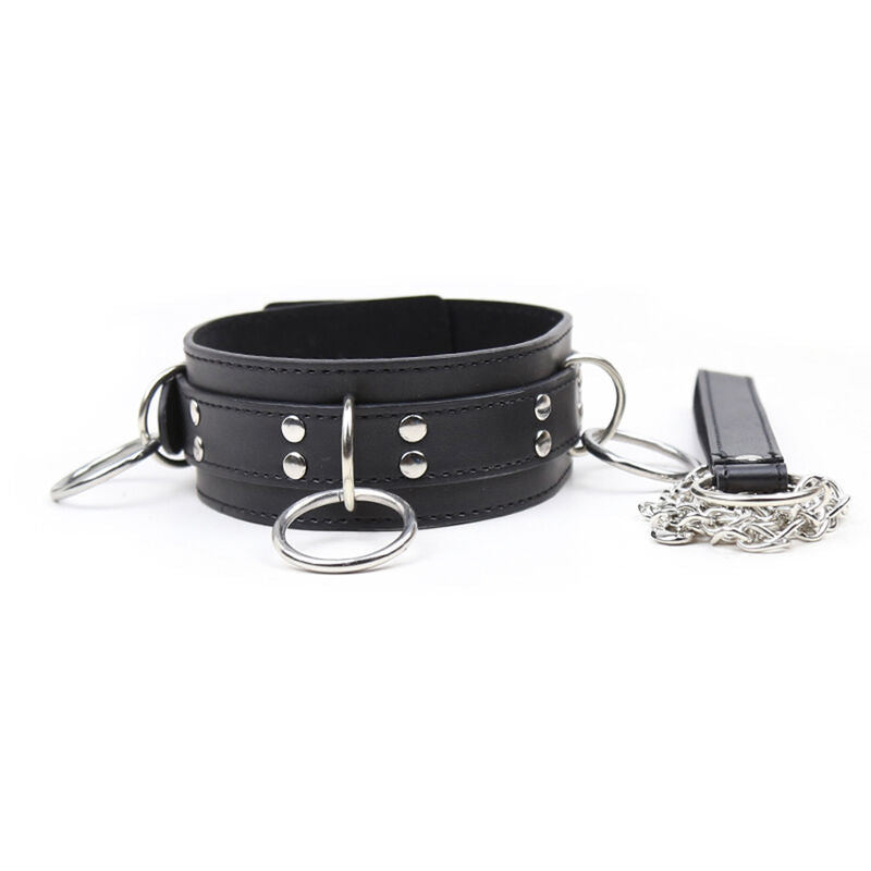 OHMAMA FETISH - SUBMISSION NECKLACE WITH 3 RINGS - Amore24