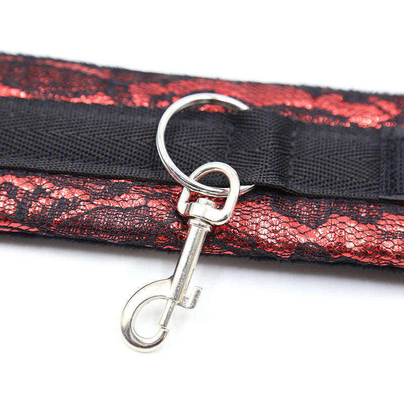 OHMAMA FETISH - VELVET HANDCUFFS WITH NYLON TAPE - Amore24
