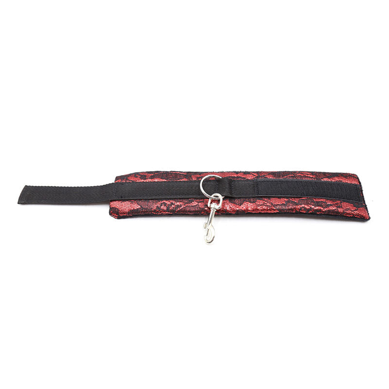 OHMAMA FETISH - VELVET HANDCUFFS WITH NYLON TAPE - Amore24