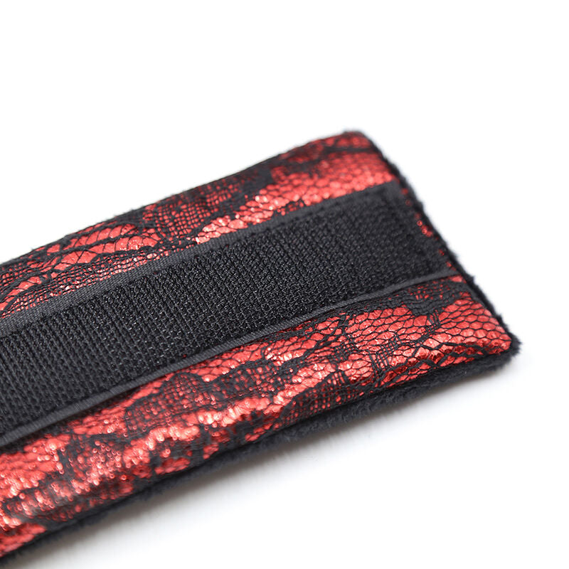 OHMAMA FETISH - VELVET HANDCUFFS WITH NYLON TAPE - Amore24
