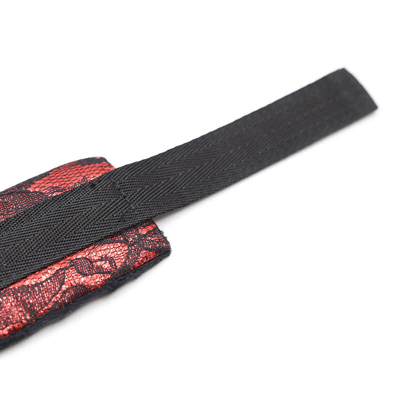 OHMAMA FETISH - VELVET HANDCUFFS WITH NYLON TAPE - Amore24