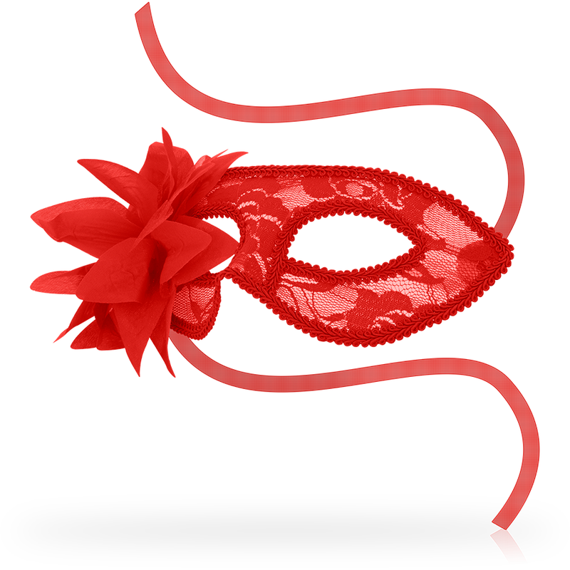 OHMAMA - MASKS MASKS WITH LACE AND RED FLOWER - Amore24