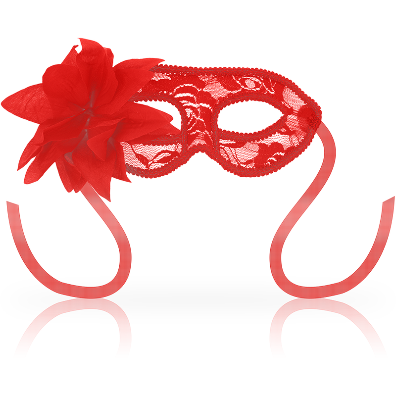 OHMAMA - MASKS MASKS WITH LACE AND RED FLOWER - Amore24