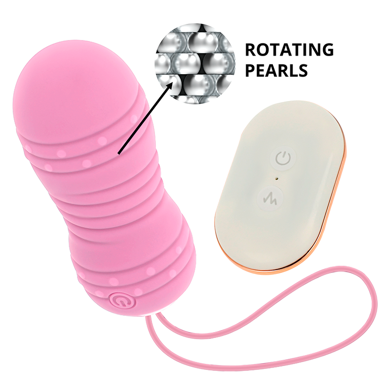 OHMAMA - REMOTE CONTROL EGG 7 MODES ROTATION PINK - Amore24