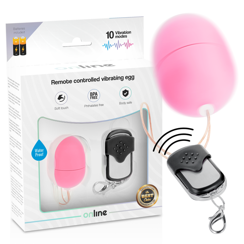 ONLINE - REMOTE CONTROL VIBRATING EGG S PINK - Amore24