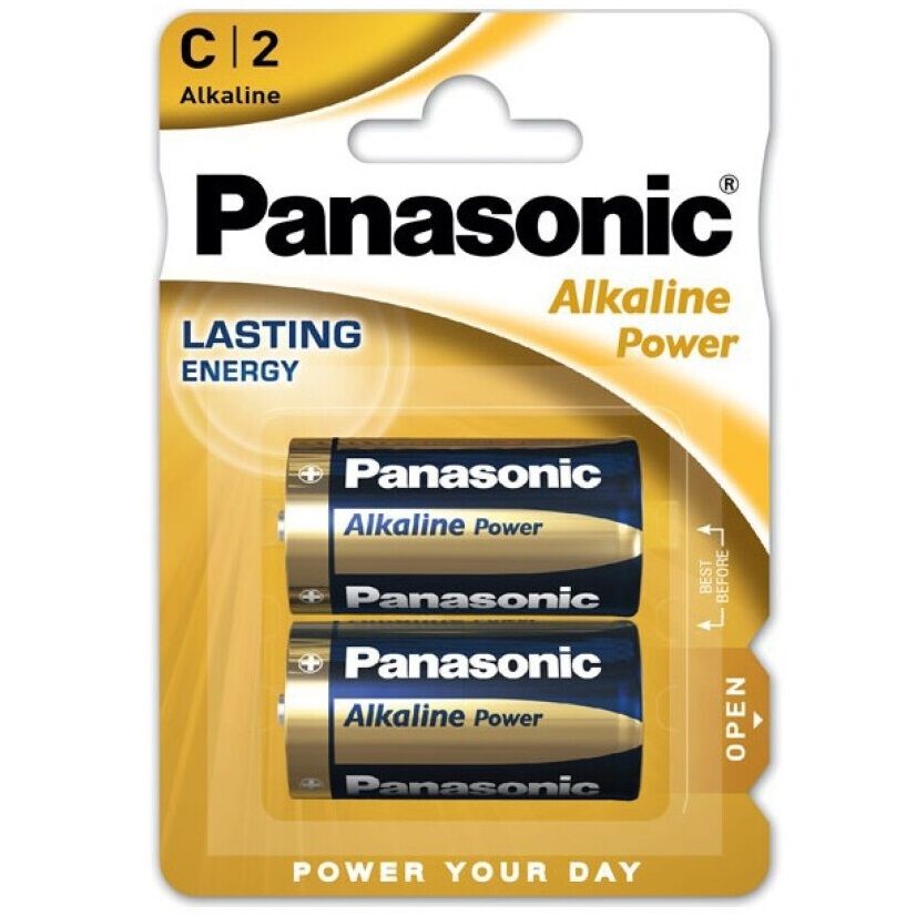 PANASONIC - BRONZE BATTERY C LR14 2 UNITS - Amore24