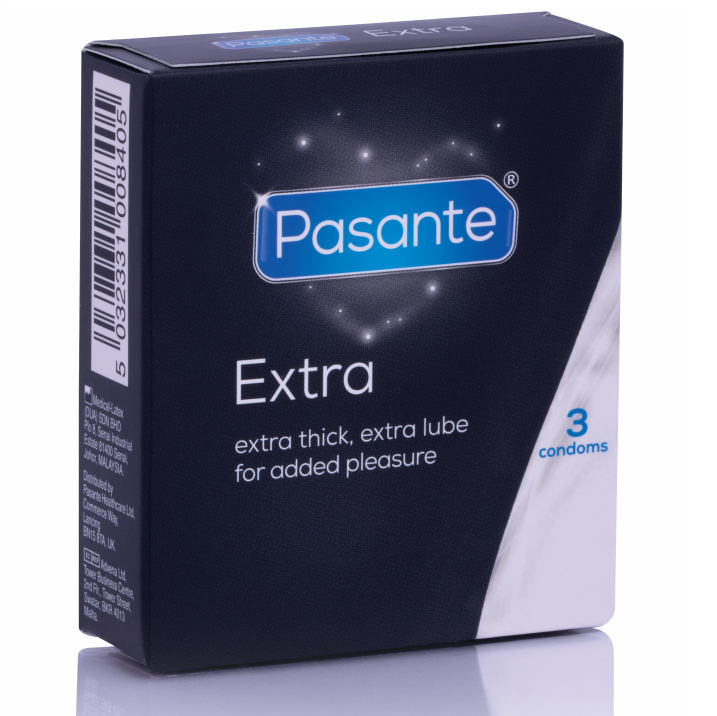 PASANTE - EXTRA CONDOM EXTRA THICK 3 UNITS - Amore24