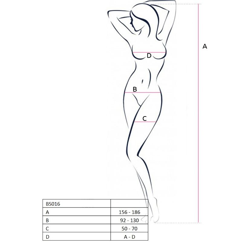 PASSION - WOMAN BS016 RED BODYSTOCKING ONE SIZE - Amore24