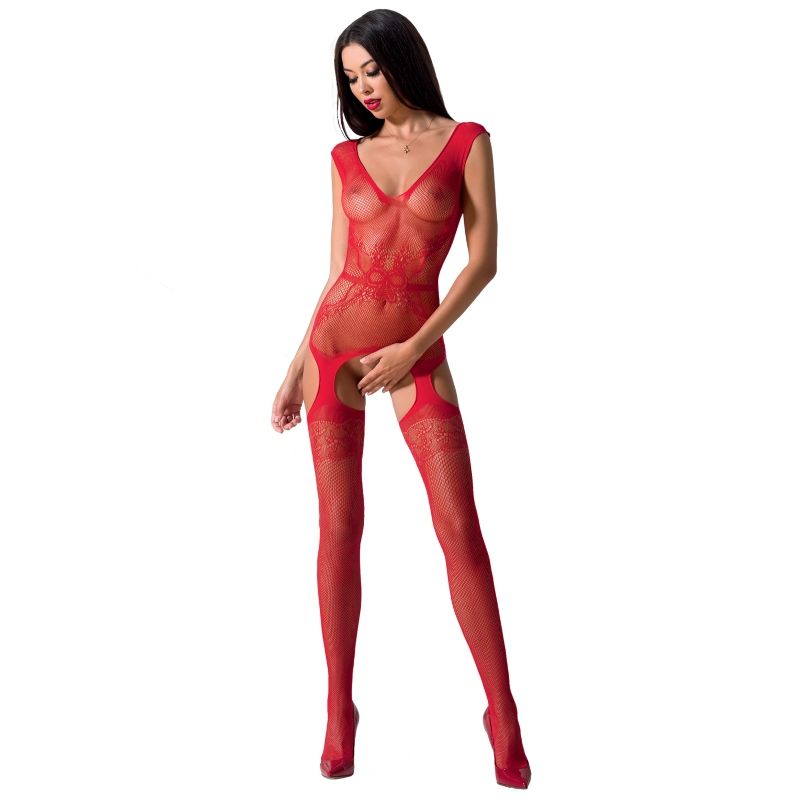 PASSION - WOMAN BS062 RED BODYSTOCKING ONE SIZE - Amore24